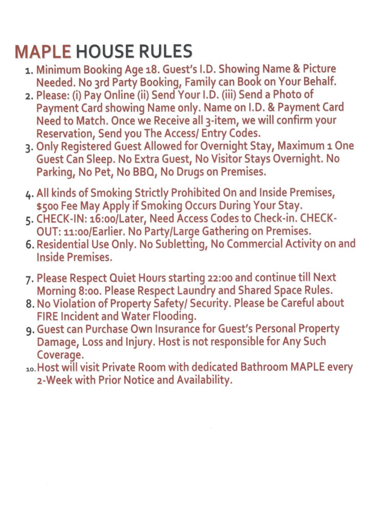 Private M A P L E With Attached Full Bathroom In Toronto, On, Canada Toronto